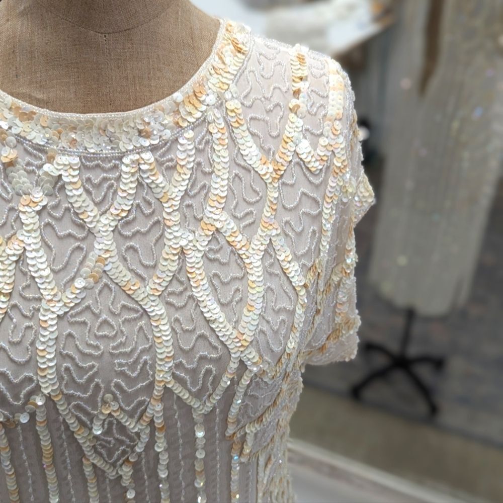Beaded Shift Dress - Picture 3 of 7